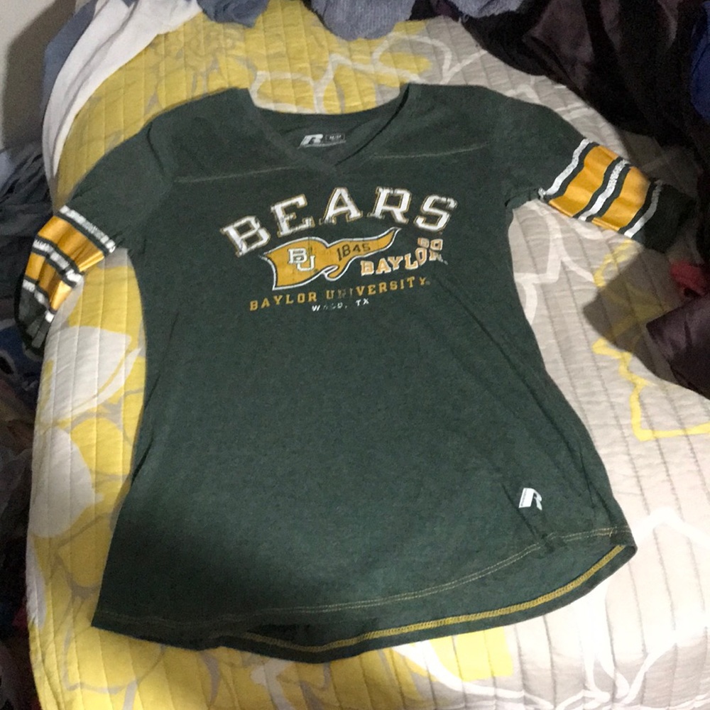 Baylor University half length sleeve t-shirt